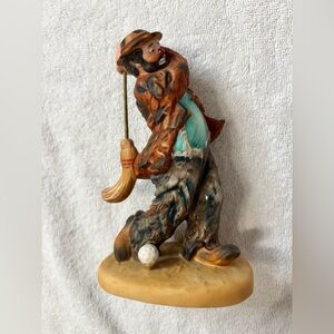 The Original Emmett Kelly Circus Collection Golf Fore Clown 823 DGC 1986 Vtg